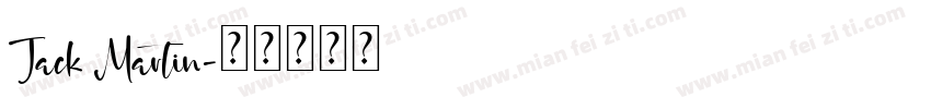 Jack Martin字体转换